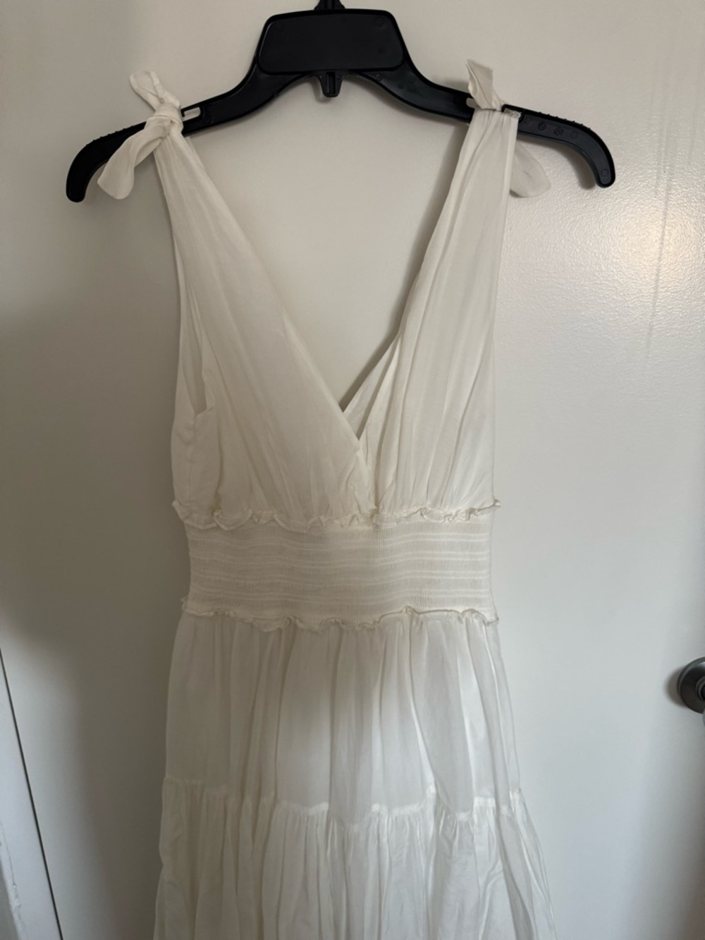 Cinq a Sept Tamar Tie Strap Tiered Smock Dress - Picture 3 of 7